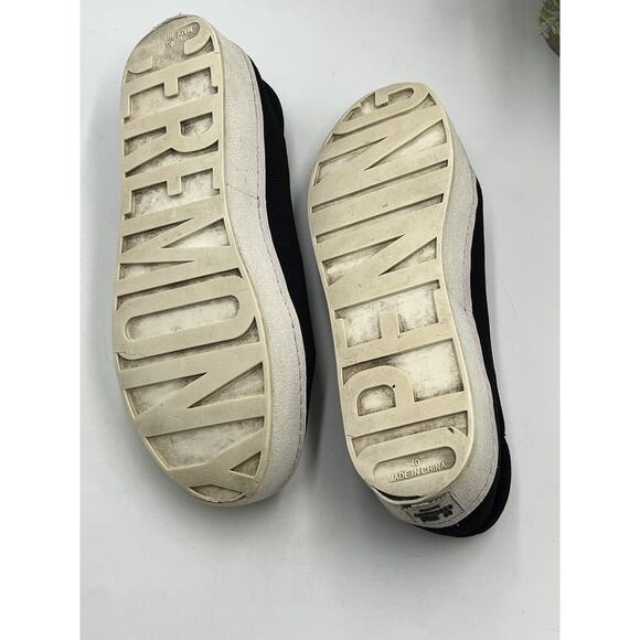 Opening Ceremony Black Platform Canvas Slip on Rubber Sole Sneakers Sz 40/9.5 - Picture 7 of 16